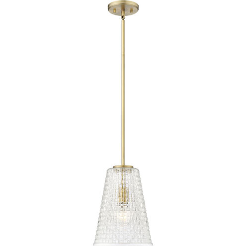 Saben 1 Light 9.1 inch Vintage Brass Indoor Pendant Ceiling Light
